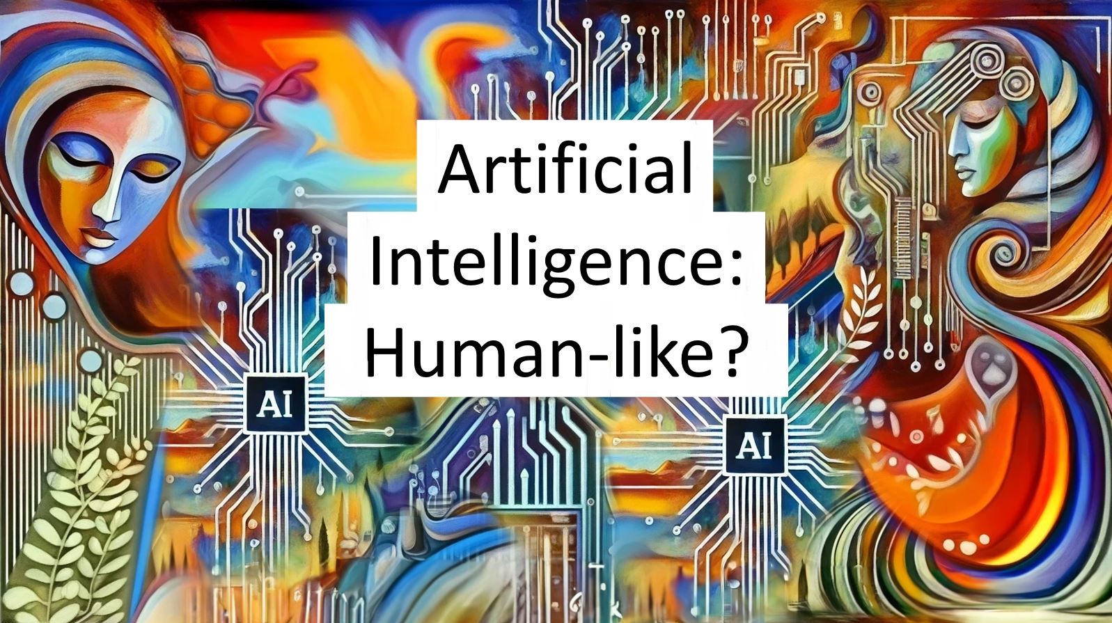 Illustrative. Is AI ‘human-like’? Image by AI and Gil Dekel. 2024.