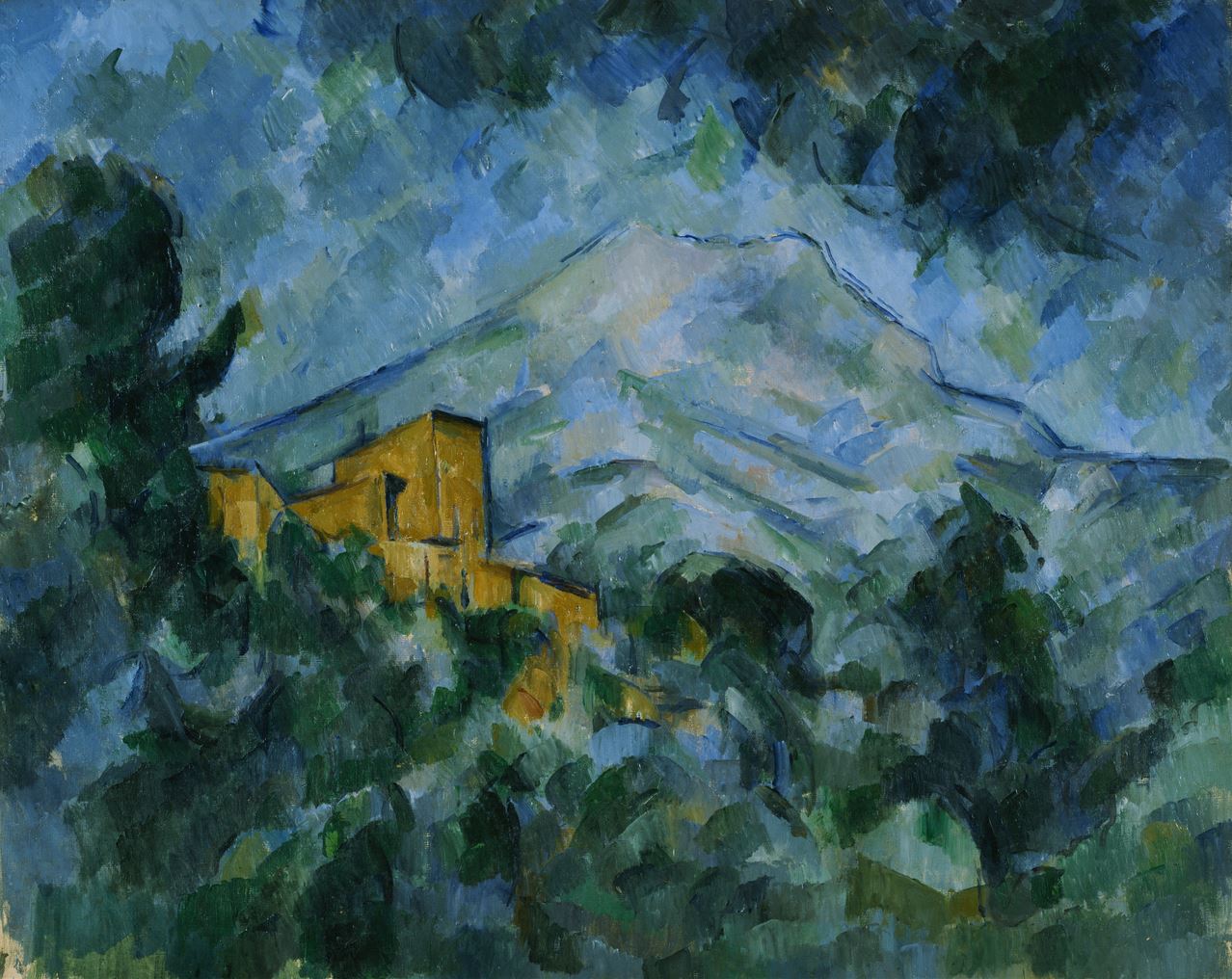 ‘Mont Sainte-Victoire and Château Noir’, by Paul Cézanne. 1904–1906, Bridgestone Museum of Art.  Image in public domain.